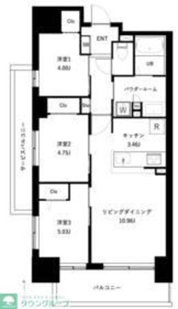 アーバンパーク谷在家の物件間取画像